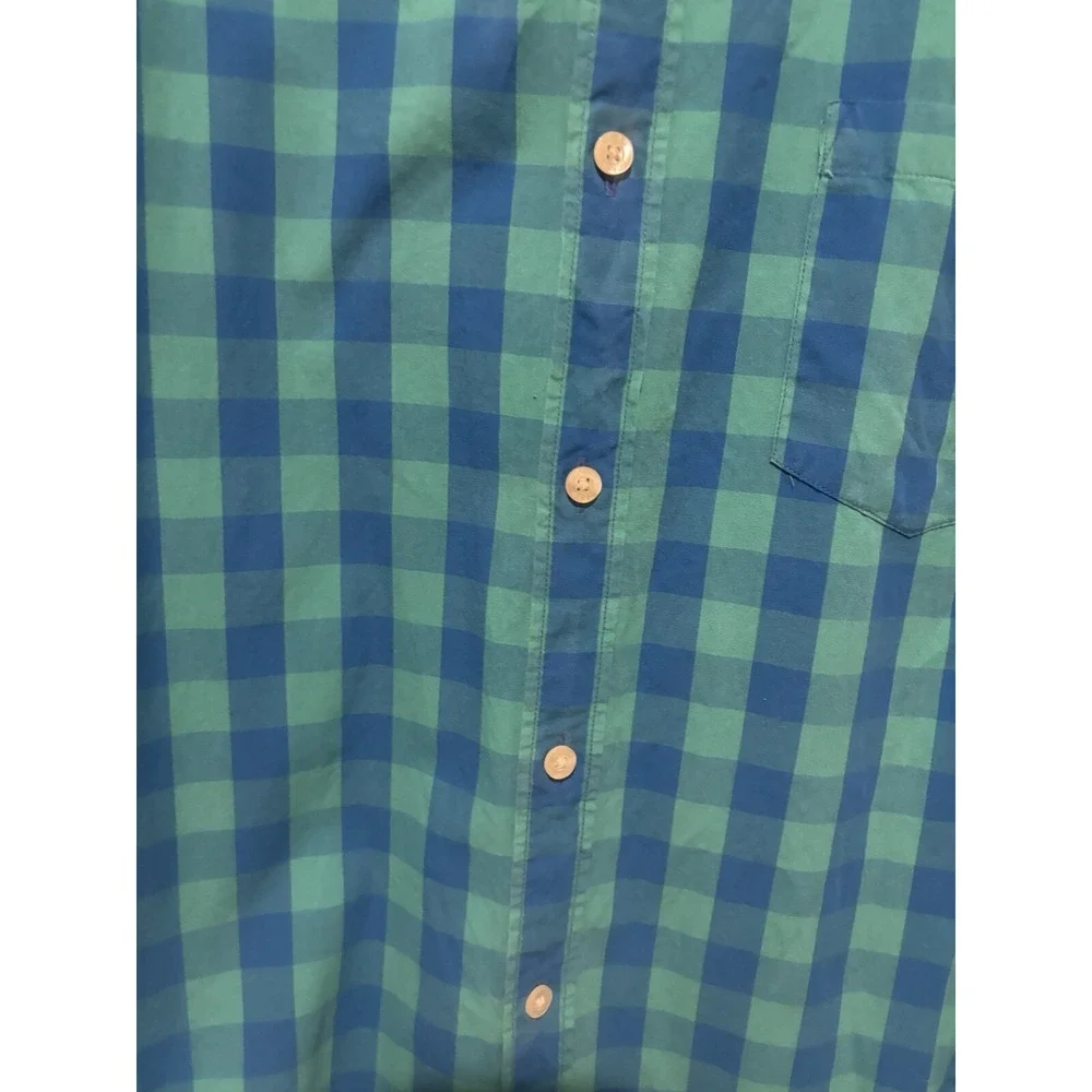 Vintage J Crew Slim Shirt Men's XL Dress Turquoise Blue‎ Long Sleeve 100% Cotton